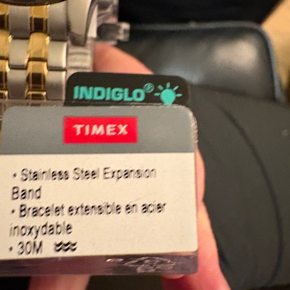 Timex Charles Street Black and Gold Indiglo Watch - Picture 4 of 9